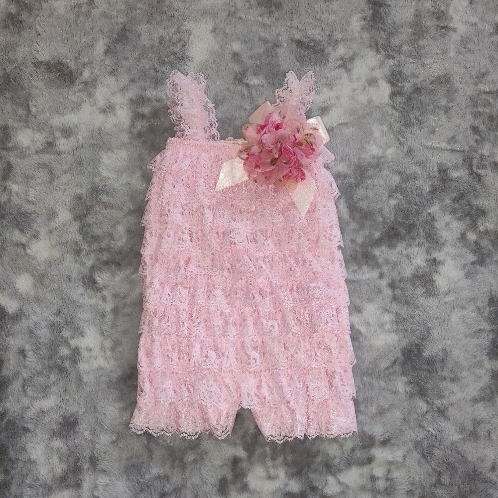 Lace Ruffle Romper
